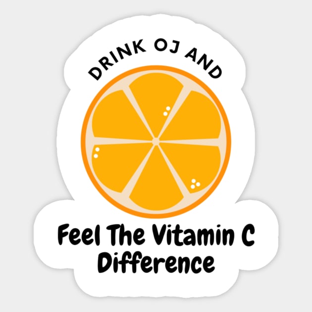 Drink Oj And Feel The Vitamin C Difference Sticker by Nour